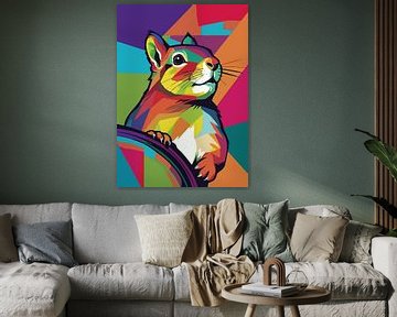 Eekhoorn Pop Art van MIROKKU