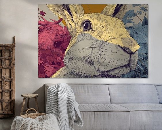 Example of the artwork in a room