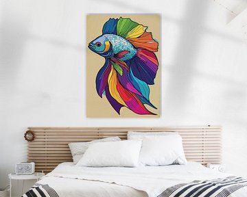 Betta Vis Pop Art van MIROKKU