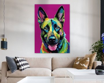 Hollandse Herder Pop Art van MIROKKU