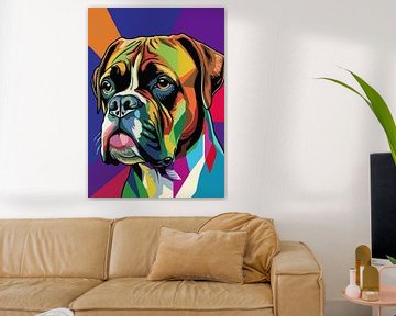 Boxer Hond Pop Art van MIROKKU