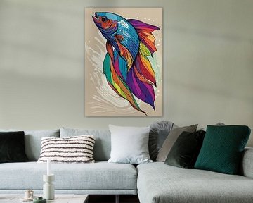 Betta Vis Pop Art van MIROKKU