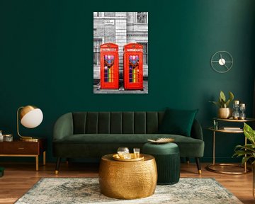 LONDON klassieker met een boodschap - Colourkey van Melanie Viola