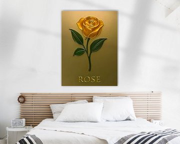 Metallisch Goldene Rosen-Eleganz