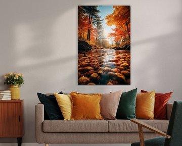 Herfstlandschap van Koffie Zwart