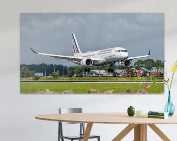 Landing Air France Airbus A220-300.