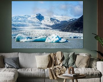 Fjallsárlón – ijsblauwe sculpturen voor een rustgevend uitzicht van Stedelijke landschappen - Rick Van der Poorten Fotografie