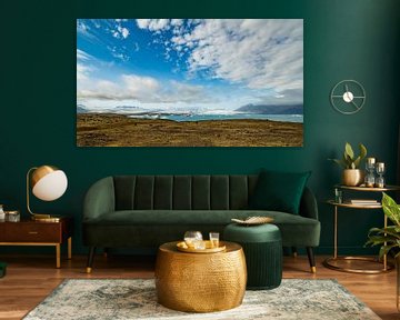Panorama van Jökulsárlón – ijsbergen, gletsjers en IJslandse ruimte van Stedelijke landschappen - Rick Van der Poorten Fotografie