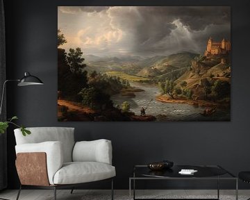 Das Flusstal im Schatten der Burg von Skyfall