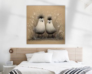 Deux poulets sur Cafe Noir