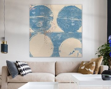 Japandi. Abstracte vormen in pastelkleuren II van Dina Dankers