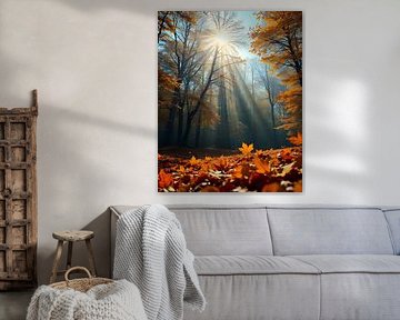 October glamour in a sea of leaves