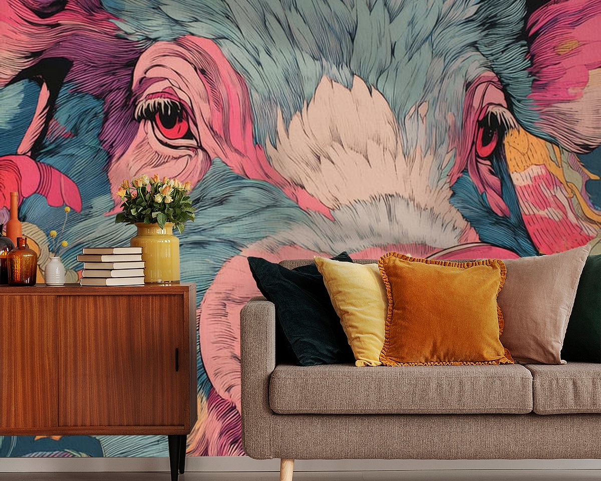 Example of the artwork in a room
