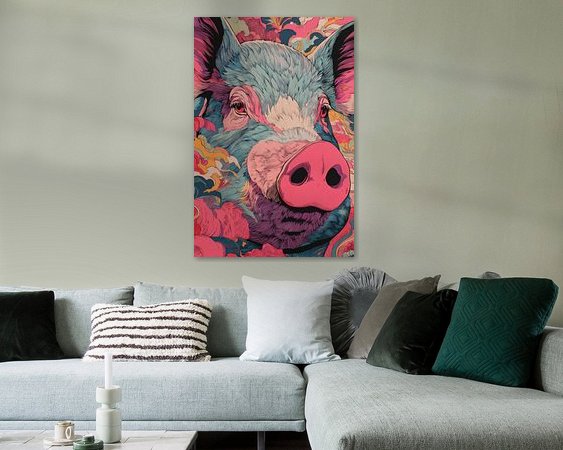 Example of the artwork in a room