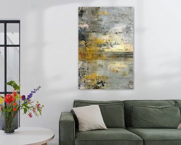 Luxuriöse abstrakte Malerei - Verwittertes und zeitloses Design von BowiScapes Abstrakt und digitale Kunst