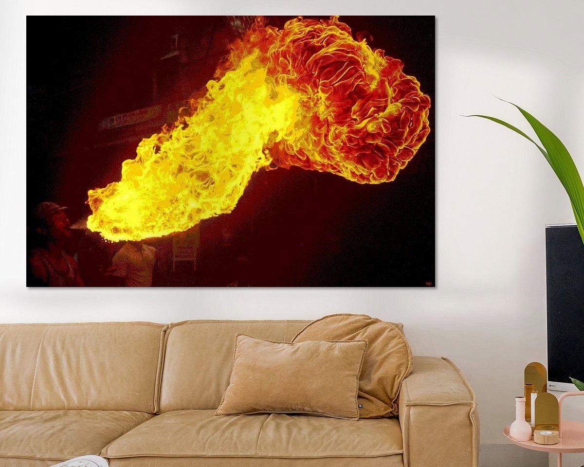 Example of the artwork in a room