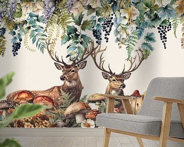 Deer Friends Woodland Forest