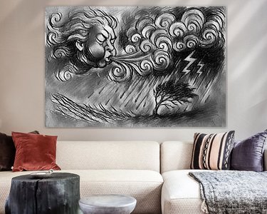 Example of the artwork in a room