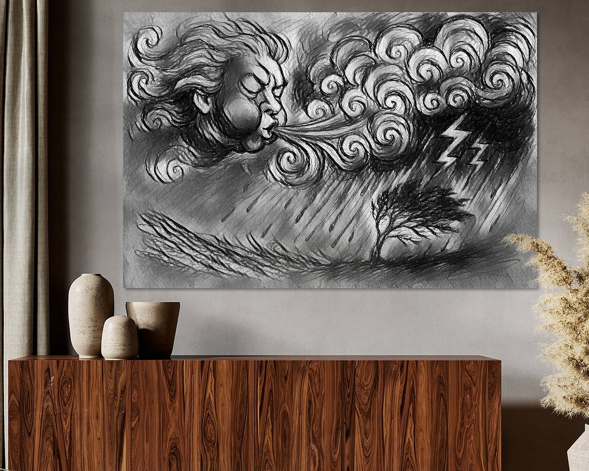 Example of the artwork in a room