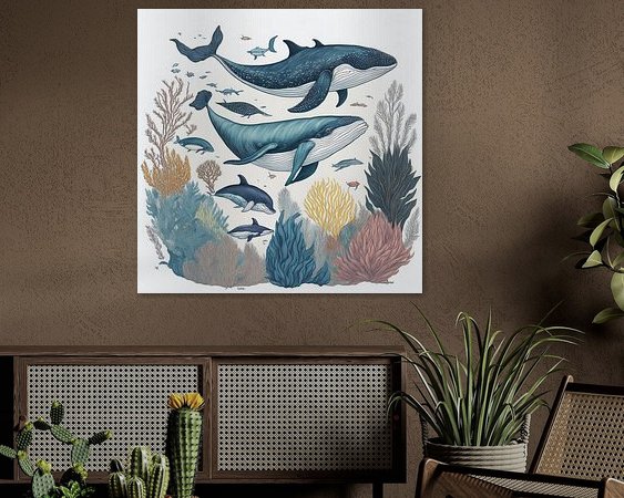 Example of the artwork in a room