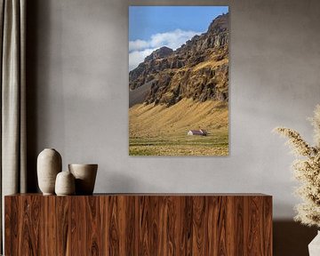 Boerderij aan de voet van een IJslandse reus