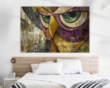 Graffiti Uil | Kleurrijke Uil Kunst van OMG Art