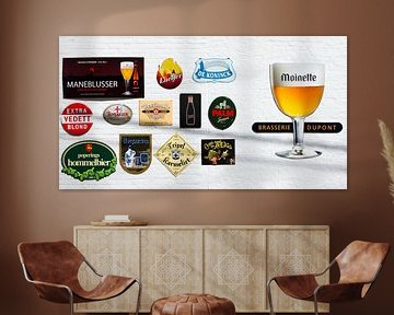 Bier logo's op de muur by Dennis van de Water