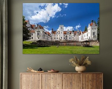 Boitzenburg Castle in the sunlight