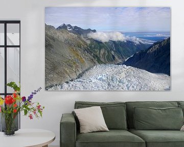 View from the Franz Josef Glacier in the valley below by Frank's Awesome Travels