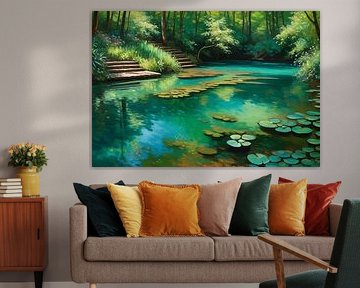Paysage des lacs de Plitvice sur MIROKKU