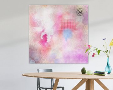 Pink wonder abstrait sur nachtfarbenart