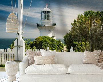 Sugarloaf Point Lightstation Walk way, Australië van Sven Wildschut