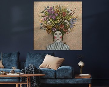 Bloemen in mijn gedachte (nr.2025-02) van Kris Stuurop