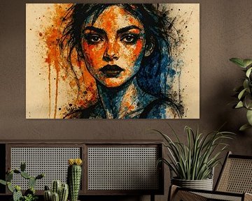 Orange and Indigo
