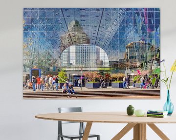 Markthal Rotterdam op een zonnige zomerdag van Kees Dorsman