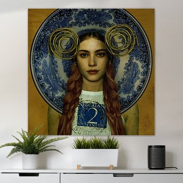 Vintage Beauty Niederländisch Blau