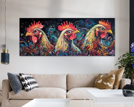 Example of the artwork in a room