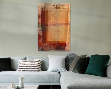 Abstract expressionisme met zachte raamvormen van Abstract Minimalist Art