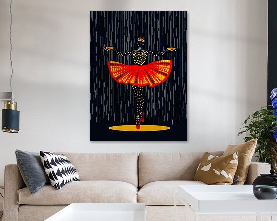 Example of the artwork in a room