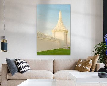 Gouden ochtendlicht bij het Grand Palace in Bangkok - Thailand's architectuur in perfectie van NZME Photography