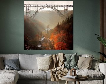 Letztes Licht - Müngstener Brücke im Abendlicht