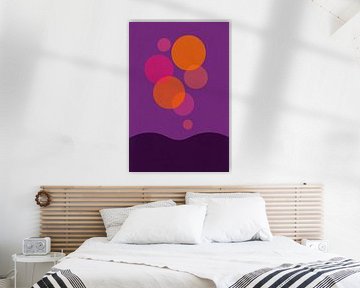 Abstract Luchtbellen boven Zee van Moonheart Artworks