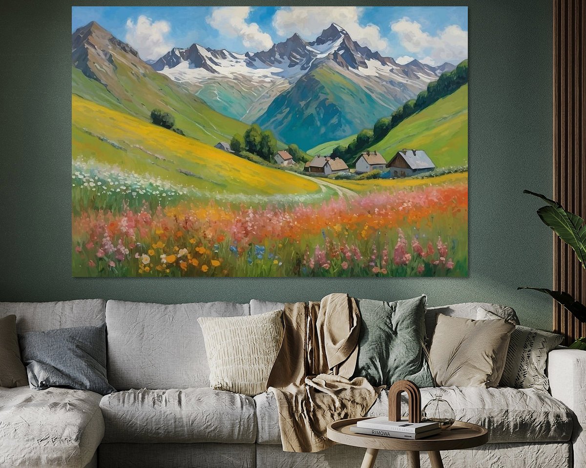 Example of the artwork in a room