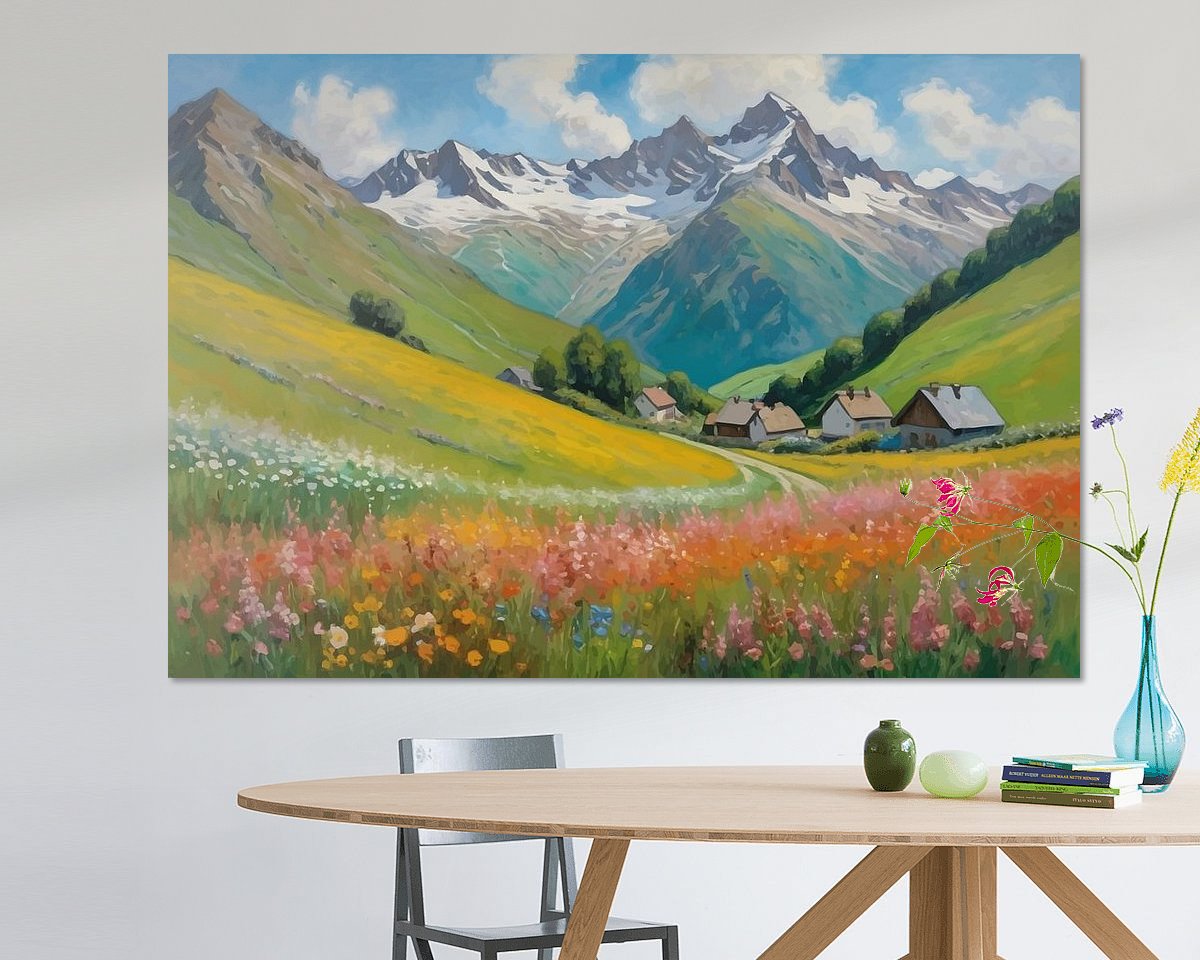 Example of the artwork in a room