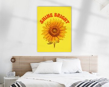 Imprimé d'art Tournesol ensoleillé : Une belle et lumineuse décoration murale