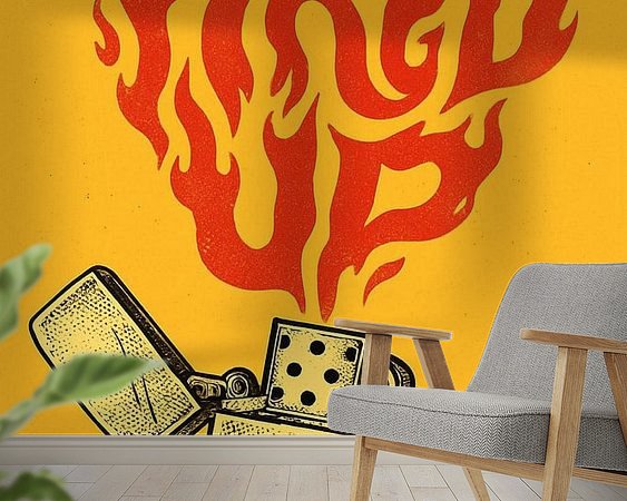 Example of the artwork in a room
