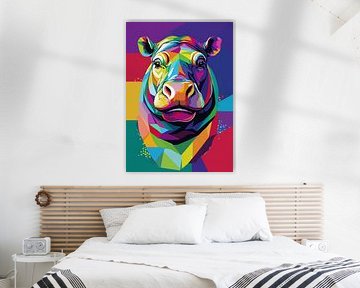 Hippo Pop Art by MIROKKU