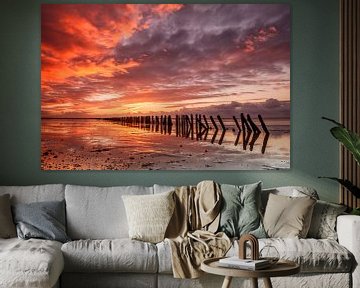 Sunset Ternaard, The Netherlands by Peter Bolman
