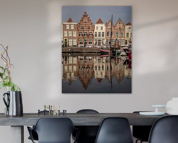 Haven in Goes, oude panden met reflectie van Patrick Fotografeert