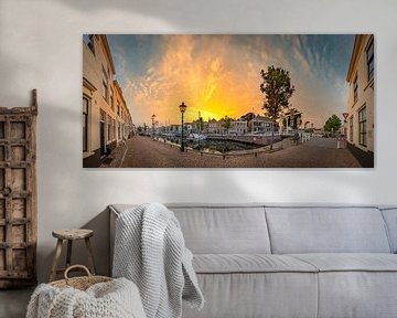 Sunset haven in Goes - Panoramafoto van Patrick Fotografeert